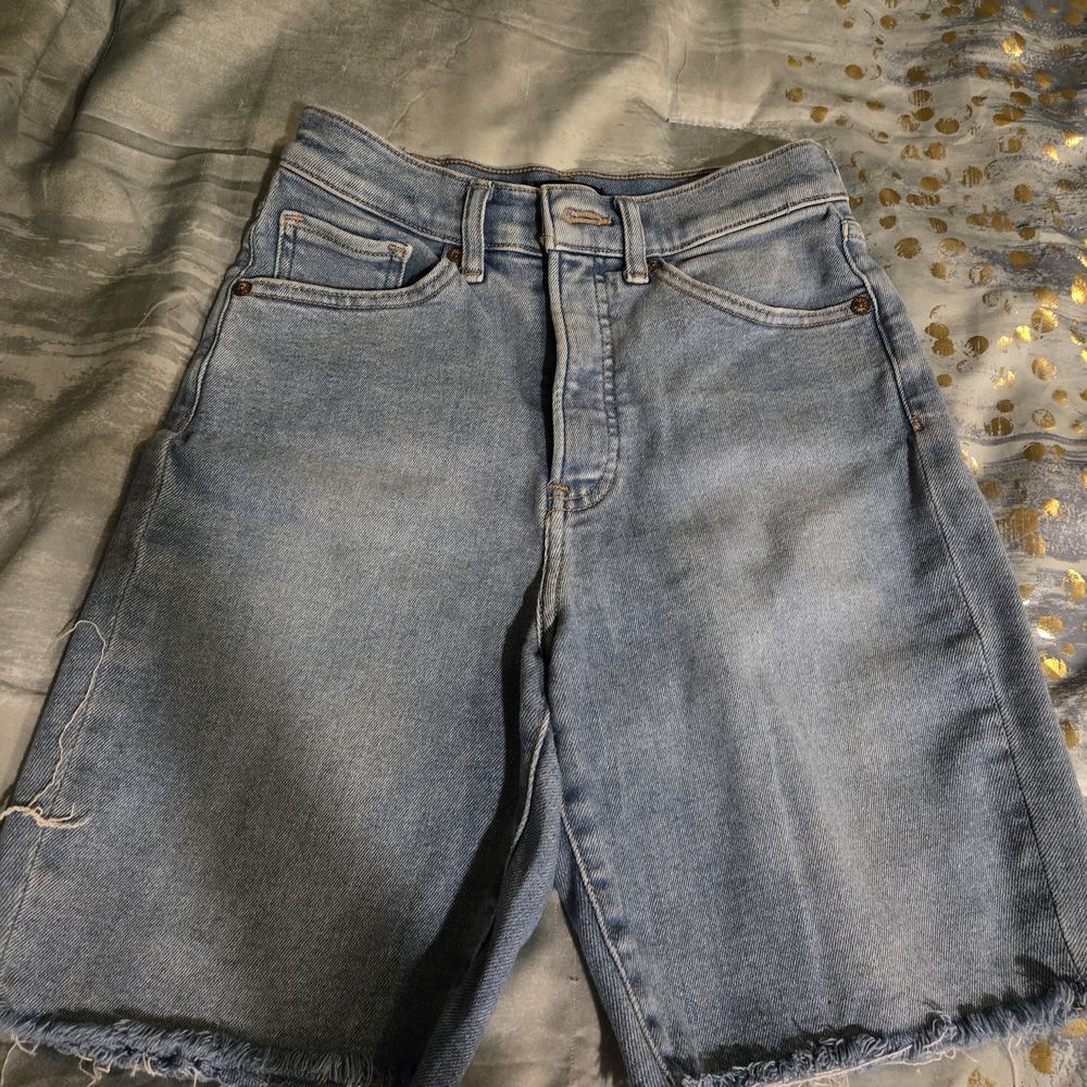 Express Blue Denim Women Shorts